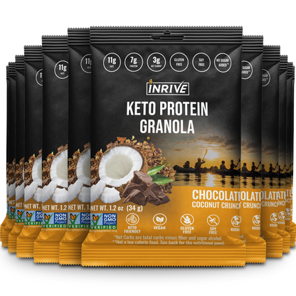 Snack Size - Inrive Keto High Protein Gluten-Free Chocolate Coconut Granola 1.2 oz