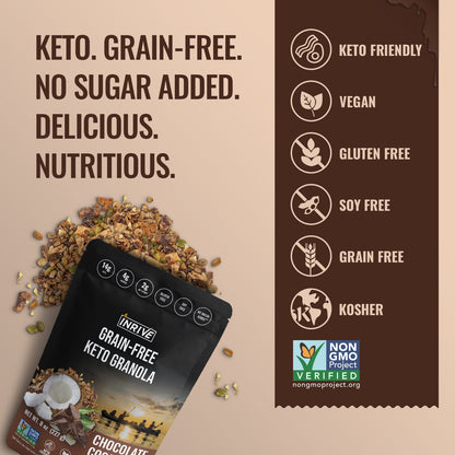 Keto Grain Free Granola - Chocolate Coconut, 8oz